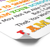 Ich bin dein Hauptposter an der Schule Poster (Ecke)