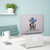 Ich bin dein Huckleberry Aufkleber (Laptop auf Schreibtisch)