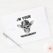 Ich bin dein Huckleberry-Aufkleber Runder Aufkleber (Umschlag)