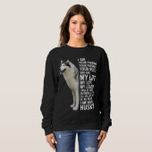 Ich bin dein Husky Siberian Husky Dog Sweatshirt (Vorne ganz)