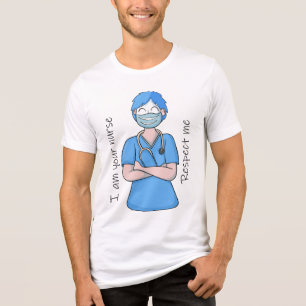 Ich bin dein Krankenpfleger respektiere mich T-Shi Tri-Blend Shirt