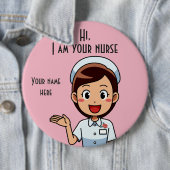 Ich bin dein Krankenwagen, 18 cm, runder Knopf Button (Beispiel)