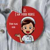 Ich bin dein Krankenwagen, 18 cm, runder Knopf Button (Beispiel)