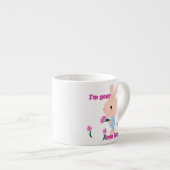 Ich bin dein Lieblings-Bunny Espressotasse (Vorderseite Rechts)