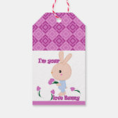 Ich bin dein Lieblings-Bunny Geschenkanhänger (Rückseite)