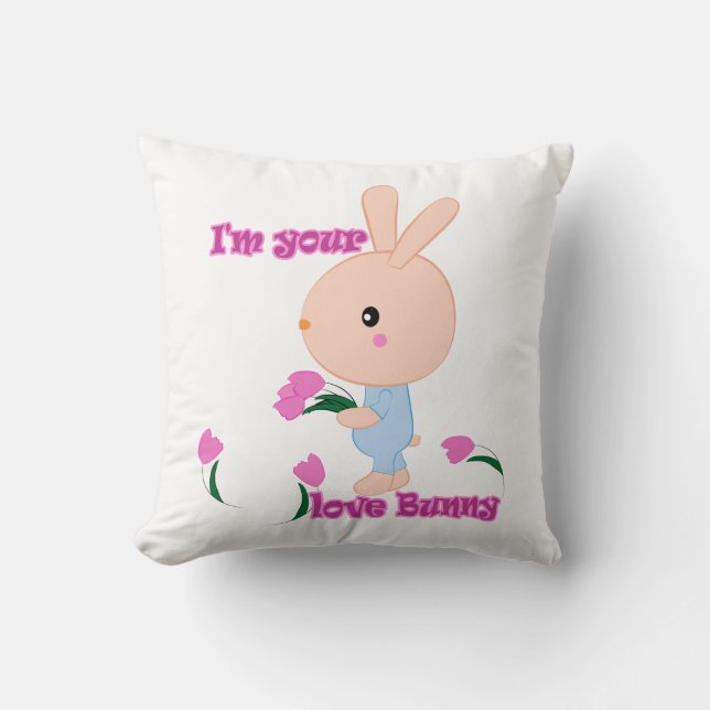 Ich bin dein Lieblings-Bunny Kissen (Vorderseite)