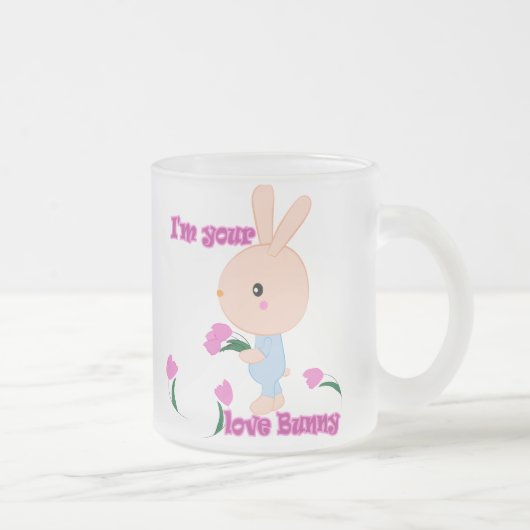 Ich bin dein Lieblings-Bunny Mattglastasse (Rechts)