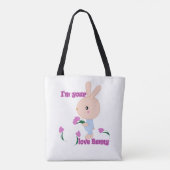 Ich bin dein Lieblings-Bunny Tasche (Rückseite)