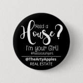 Ich bin dein Mädchen echter Anwesen Agent Tasche Button (Vorderseite)