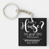 Ich bin dein Mädchen echter Anwesen Agent Tasche Schlüsselanhänger (Vorderseite)