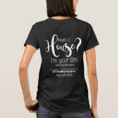 Ich bin dein Mädchen echter Anwesen Agent Tasche T-Shirt (Rückseite)