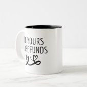 Ich bin dein nicht erstattetes Girlfriend-Geschenk Zweifarbige Tasse (Vorderseite Links)