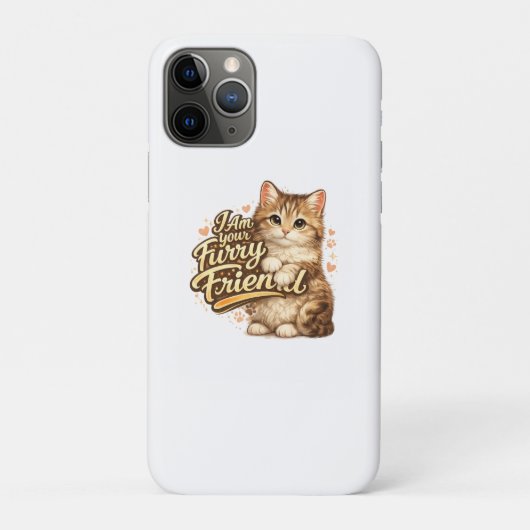 Ich bin dein pelziger Freund Katzen-Design Case-Mate iPhone Hülle (Rückseite)