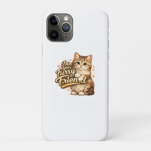 Ich bin dein pelziger Freund Katzen-Design Case-Mate iPhone Hülle (Rückseite)