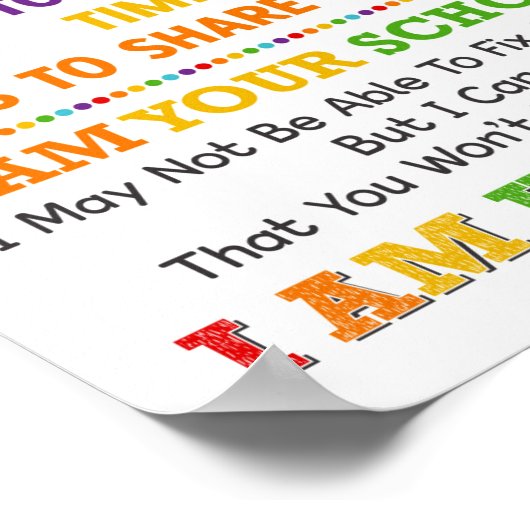 Ich bin dein Schulkrankenposter Poster (Ecke)