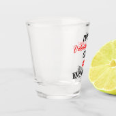 Ich bin dein Valentinstag Geschenk Funny Valentine Schnapsglas (Links)