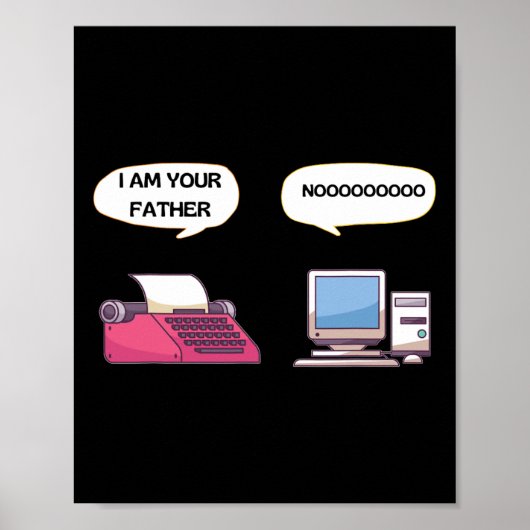 Ich bin dein Vater Computer Lustiger Gamer Geek Ne Poster (Vorne)