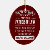 Ich bin dein Vater im Jura Geschenk für Sohn im Ge Keramik Ornament (Rechts)