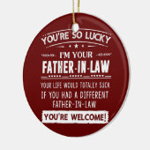 Ich bin dein Vater im Jura Geschenk für Sohn im Ge Keramik Ornament (Links)