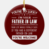 Ich bin dein Vater im Jura Geschenk für Sohn im Ge Keramik Ornament (Hinten)