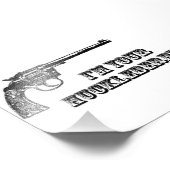 Ich bin deine Huckleberry-Western-Waffe Fotodruck (Ecke)