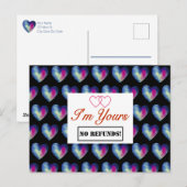 Ich bin deine - KEINE RÜCKERSTATTUNGEN! Postkarte (Vorne/Hinten)