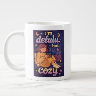 Ich bin delulu, aber gemütlich 2 Jumbo-Tasse