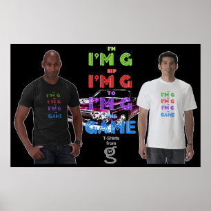 Ich bin dem Game Poster Angesagt, von G Clothing