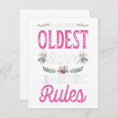 Ich bin der älteste, der die Regel für ein großes  Einladung (Vorne/Hinten)