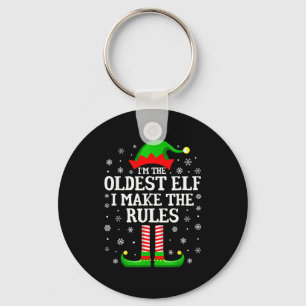 Ich bin der älteste Elf Lustige Weihnachten Famili Schlüsselanhänger