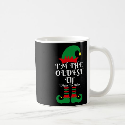 Ich bin der älteste Elf-Weihnachtsmann-Helfer, der Kaffeetasse (Rechts)