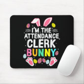 Ich bin der Anwesenheitsbeamte Bunny Frohe Ostern  Mousepad (Mit Mouse)