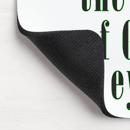 Ich bin der Apfel der Augen des Gottes im Grün Mousepad (Ecke)