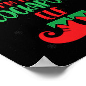 Ich bin der Apoo Elf Niedlicher Hund Lover Xmas We Poster (Ecke)