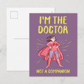 Ich bin der Arzt. Keine Begleiterin. Postkarte (Vorne/Hinten)