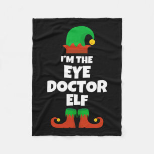 Ich bin der Augenarzt Elf Familie Pajama Weihnacht Fleecedecke