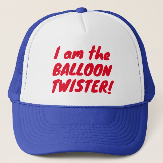 Ich bin der Ballon Twister Cap Trucker Hat Truckerkappe (Vorderseite)