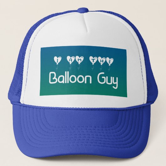 Ich bin der Balloon Typ Cap / Trucker Hat Truckerkappe (Vorderseite)