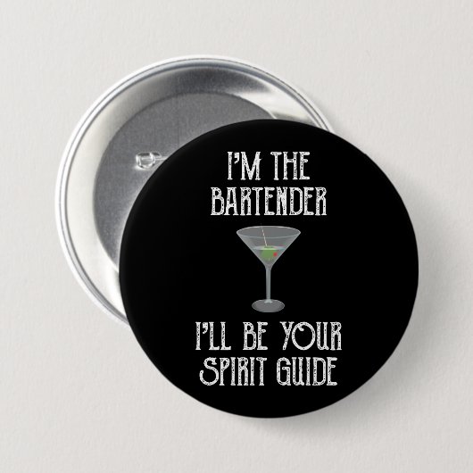 Ich bin der Barkeeper, dass ich dein Geistführer s Button (Vorne & Hinten)