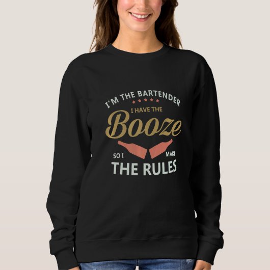 Ich bin der Barkeeper, den ich habe, also mache ic Sweatshirt (Vorderseite)