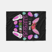 Ich bin der Barkeeper-Hase Osterhase Fleecedecke (Vorderseite (Horizontal))