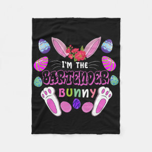 Ich bin der Barkeeper-Hase Osterhase Fleecedecke