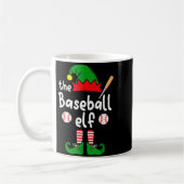 Ich bin der Baseball-Elf Weihnachten Familie passe Kaffeetasse (Links)