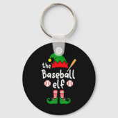 Ich bin der Baseball-Elf Weihnachten Familie passe Schlüsselanhänger (Vorderseite)