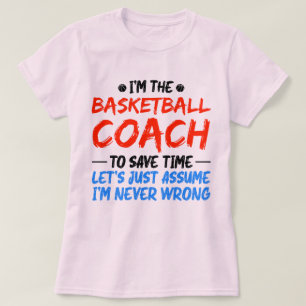Ich bin der Basketball-Trainer Vintag Trainer Spor T-Shirt