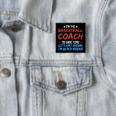 Ich bin der Basketballtrainer, um Zeit Cool Retten Button (Beispiel)
