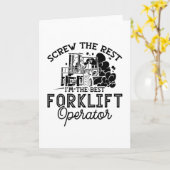 Ich bin der beste Fahrer für Gabelstapler Karte (Gelbe Blume)