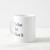 Ich bin der beste Koch und ich kenne es Kaffeetasse (Vorderseite Links)