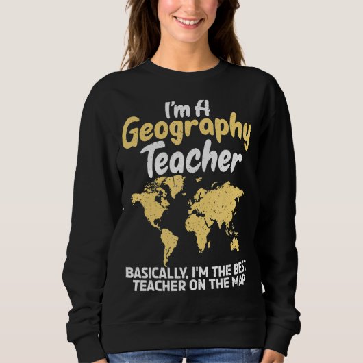Ich bin der beste Lehrer auf der Welt Sweatshirt (Vorderseite)