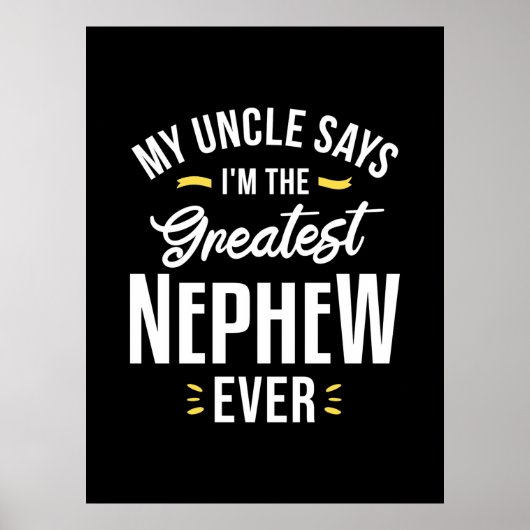 Ich bin der Bestste Nephew aller Zeiten Poster (Vorne)